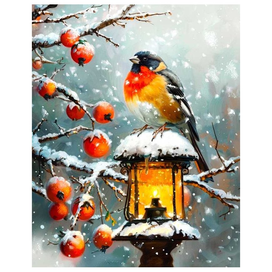 Beldizart Diamond Painting with Frame Snowy 30x40 cm VA819