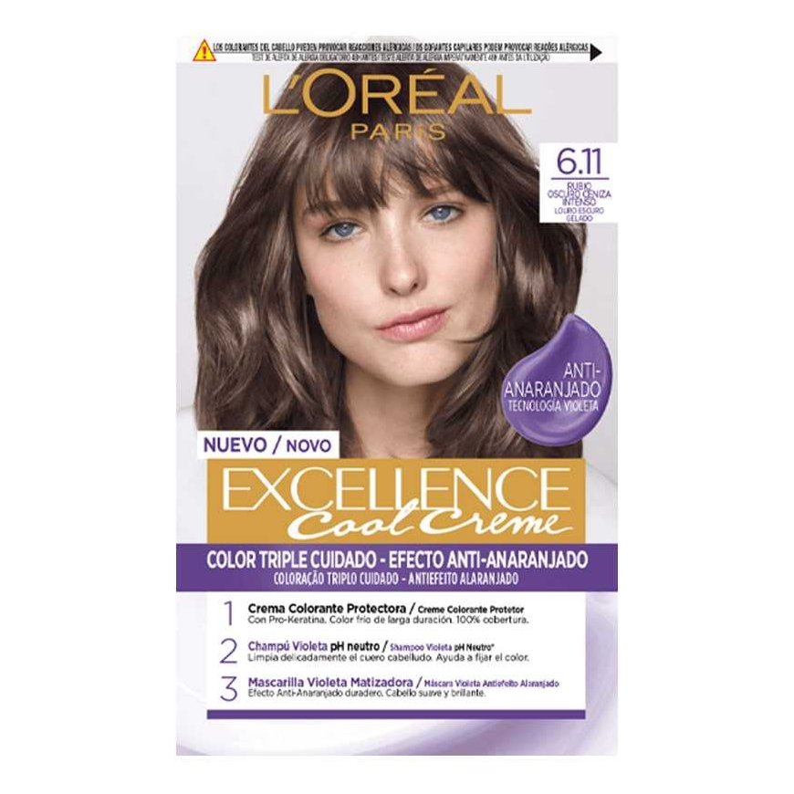 L'Oreal EXCELLENCE COOL dye 6.11-dark ash blonde 192 ml