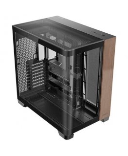 Antec C8 Curve Wood Full Tower musta, Läpinäkyvä, Puu
