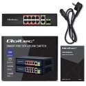 SWITCH 8x RJ45 PoE 2x RJ45 Uplink 1x SFP SWITCH 8x RJ45 PoE 2x RJ45 Uplink 1x SFP