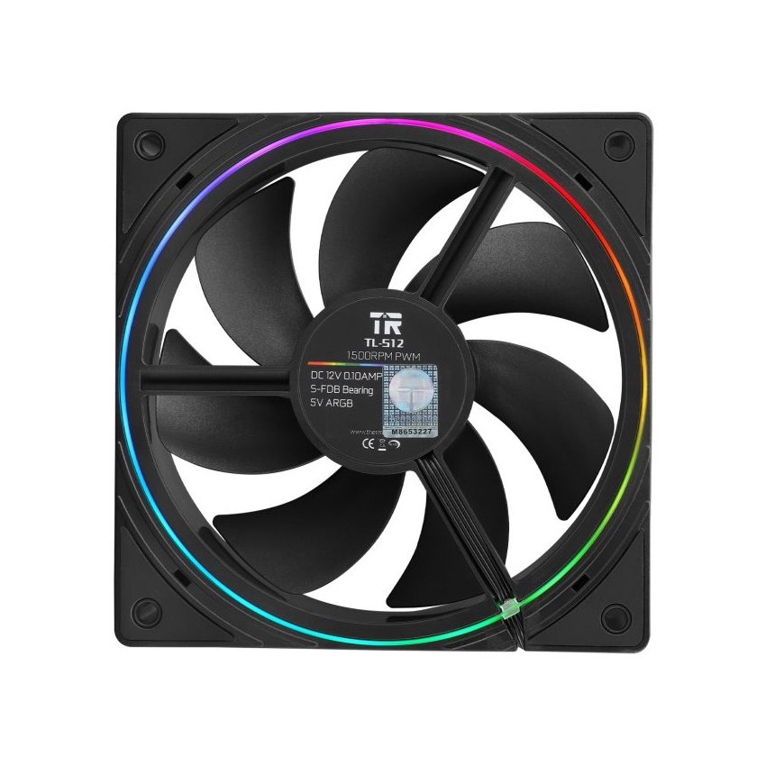 Thermalright TL-S12 computer cooling system Computer case, Processor Fan 12 cm Black – 3