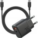 Wall Charger Bazic Goport Velox Kit 1xUSB-C 1xUSB-A GaN 35W w Wall Charger Bazic Goport Velox Kit 1xUSB-C 1xUSB-A GaN 35W w