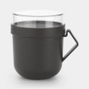 Brabantia Make & Take Round Mug 0.6 L Grey, Transparent 1 pc(s) Brabantia Make & Take Round Mug 0.6 L Grey, Transparent 1 pc(s)