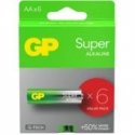 ALKALINE BATTERIES LR6/ AA GP SUPER 6PCS. ALKALINE BATTERIES LR6/ AA GP SUPER 6PCS.