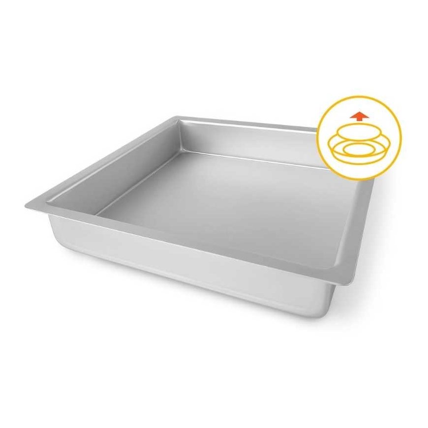 Guardini Square cake tin with removable bottom Professional 26x26x5cm – 5