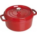 STAUB LA COCOTTE Ketaus puodas apvalus 3,85 ltr, bordo STAUB LA COCOTTE Ketaus puodas apvalus 3,85 ltr, bordo