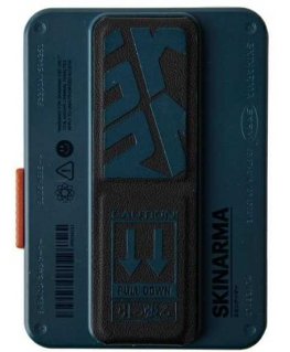 Case MagSafe pocket Skinarma Mirage Spunk Wallet Magnetic Grip Stand blue