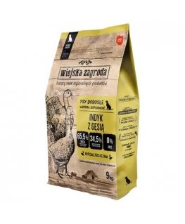 WIEJSKA ZAGRODA Kalkun hanega M - koera kuivtoit - 9kg