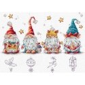 Beldizart Cross stitch kit "Christmas Elves" SANR-55 Beldizart Cross stitch kit "Christmas Elves" SANR-55