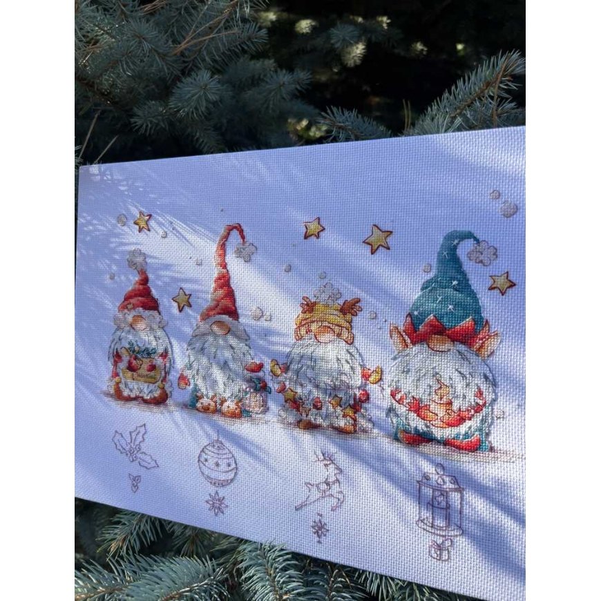 Beldizart Cross stitch kit "Christmas Elves" SANR-55 – 2