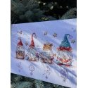 Beldizart Cross stitch kit "Christmas Elves" SANR-55 Beldizart Cross stitch kit "Christmas Elves" SANR-55