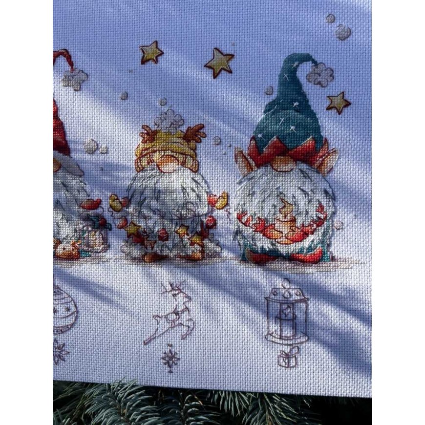 Beldizart Cross stitch kit "Christmas Elves" SANR-55 – 3