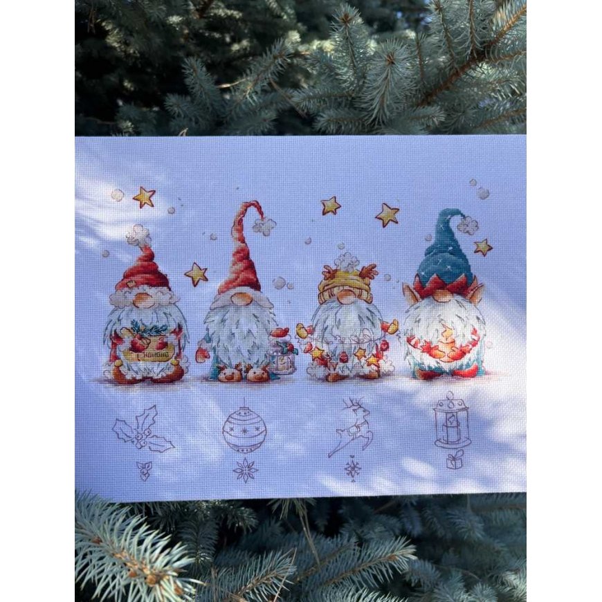 Beldizart Cross stitch kit "Christmas Elves" SANR-55 – 4