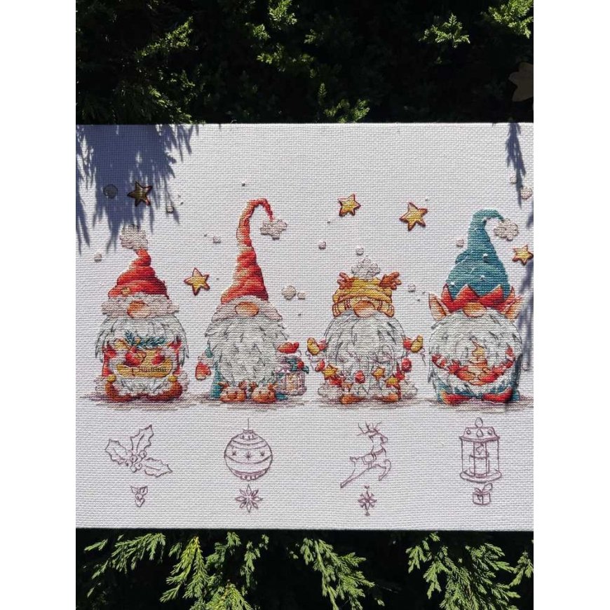 Beldizart Cross stitch kit "Christmas Elves" SANR-55 – 5