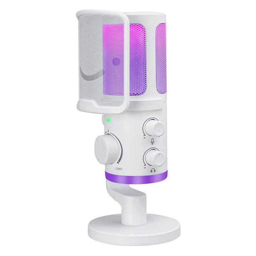 FIFINE AmpliGame AM6W langallinen mikrofoni RGB-valaistuksella | USB-muistitikku – 3