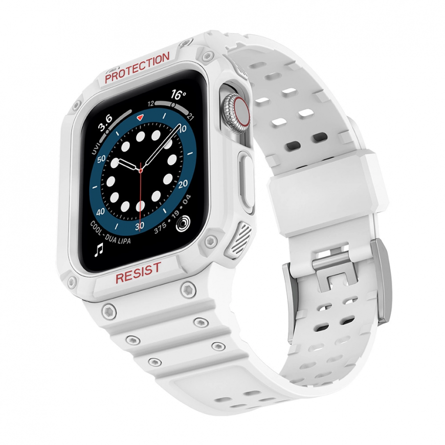Apple SE/7 silicone Hurtel strap, White, 38/40/41 mm – 3