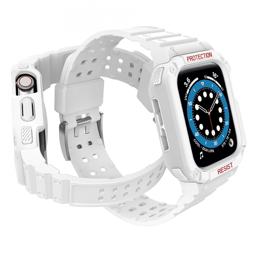 Apple SE/7 silicone Hurtel strap, White, 38/40/41 mm – 4