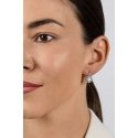 Brilio Silver Charming silver earrings with zircons and opals EA1127W