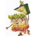 Beldizart Cross stitch kit "House. Gardener" SAND-29 Beldizart Cross stitch kit "House. Gardener" SAND-29