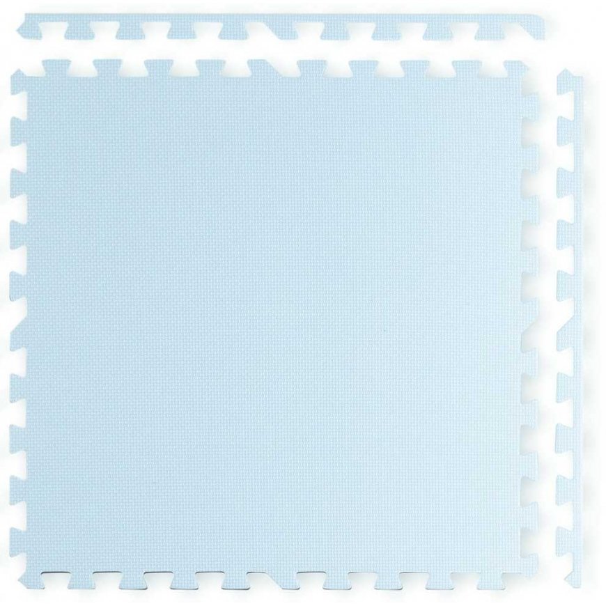 Large foam puzzle mat Ricokids 60x60 cm 4 pcs. blue and white – 2