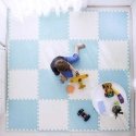 Large foam puzzle mat Ricokids 60x60 cm 4 pcs. blue and white