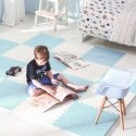 Large foam puzzle mat Ricokids 60x60 cm 4 pcs. blue and white