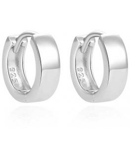 Beneto Minimalist silver earrings rings AGUC1854