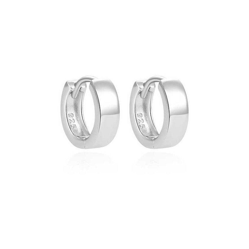 Beneto Minimalist silver earrings rings AGUC1854