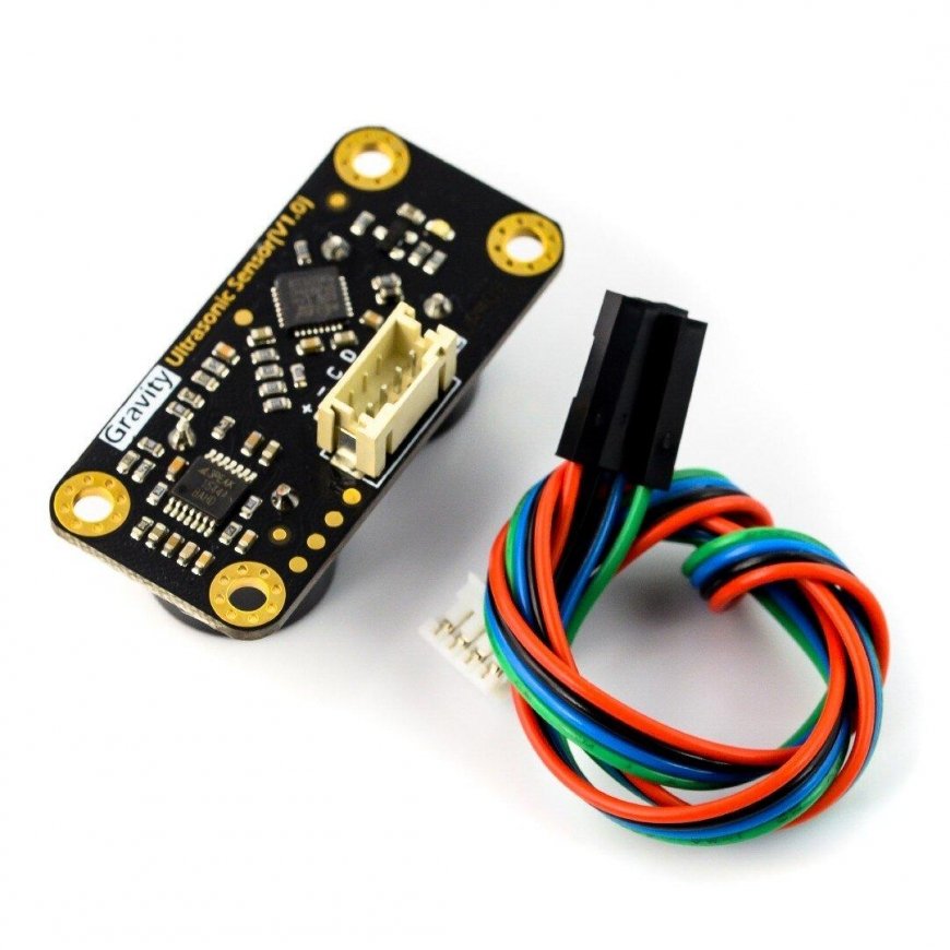 DFRobot Gravity URM09 ultragarsinis atstumo jutiklis 2-500 cm ir temperatūros jutiklis I2C – 3