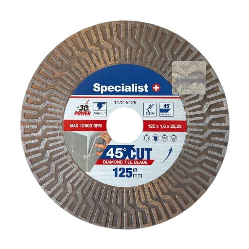 SPECIALIST+ deim. pjovimo-šlifavimo diskas, 125mm