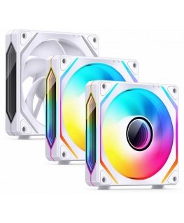 Jonsbo ZL-120WR PWM ARGB Fan 3er Pack, reverse orientation - 120mm, white