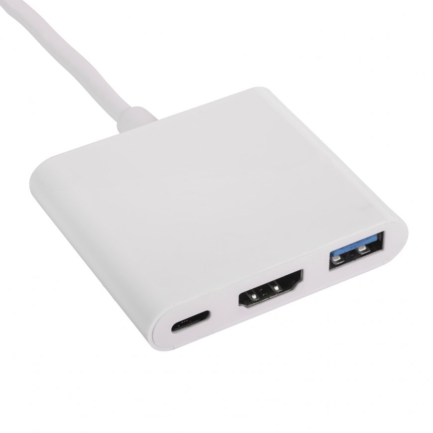 Akyga AK-AD-57 white color - Hub - Hub USB 2.0 Type-C 500 Mbit/s – 2
