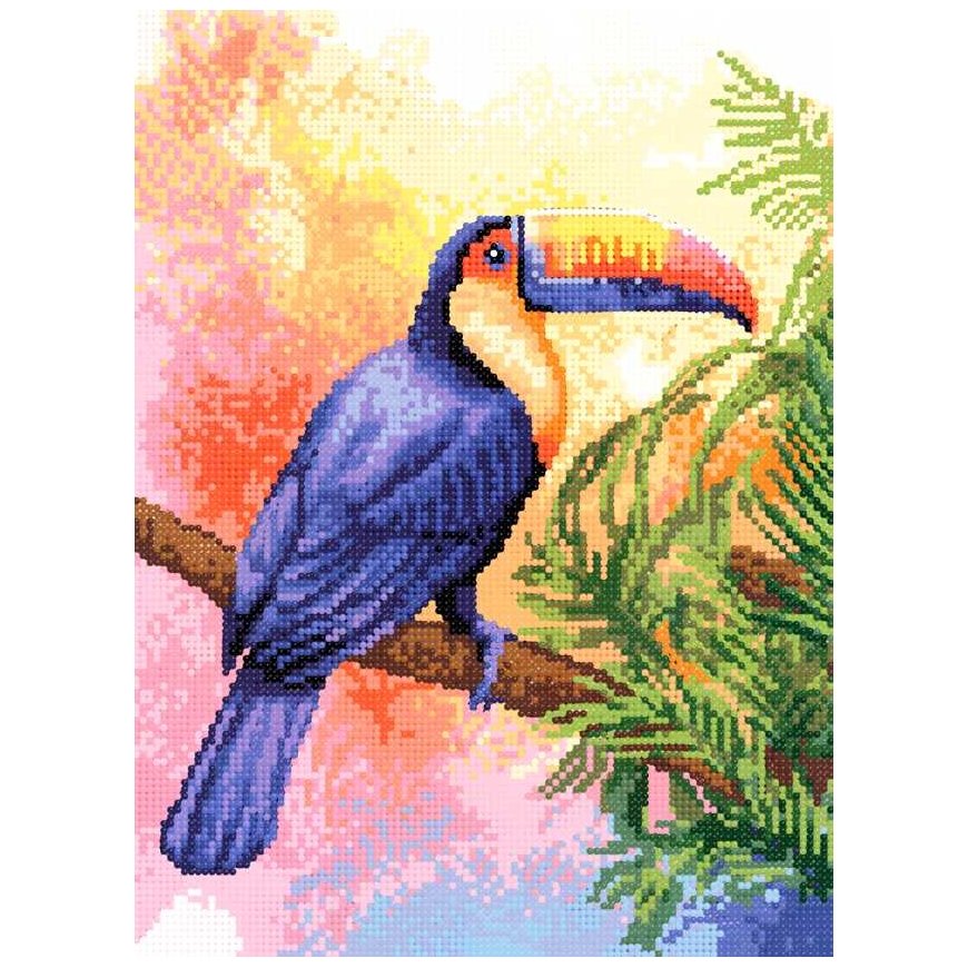 Beldizart Diamond Painting with Frame Toucan 30x40 cm VA843
