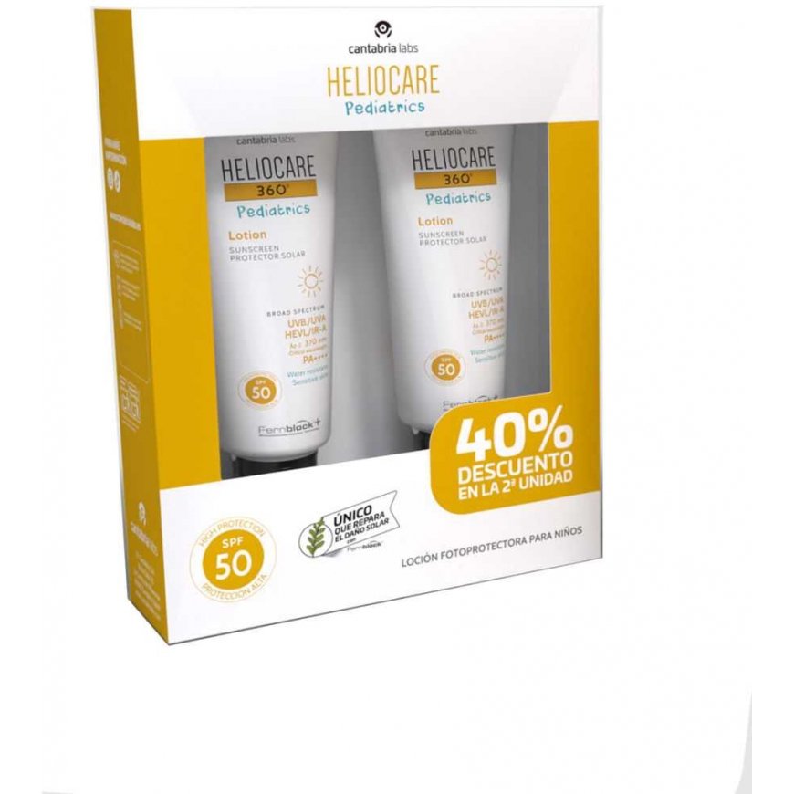 HELIOCARE 360° PEDIATRICS sunscreen lotion SPF50 pack 2 x 200 ml