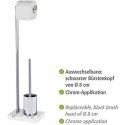 WENKO, "Noble White" toilet brush and roll holder, "White Chome" polyresin WENKO, "Noble White" toilet brush and roll holder, "White Chome" polyresin