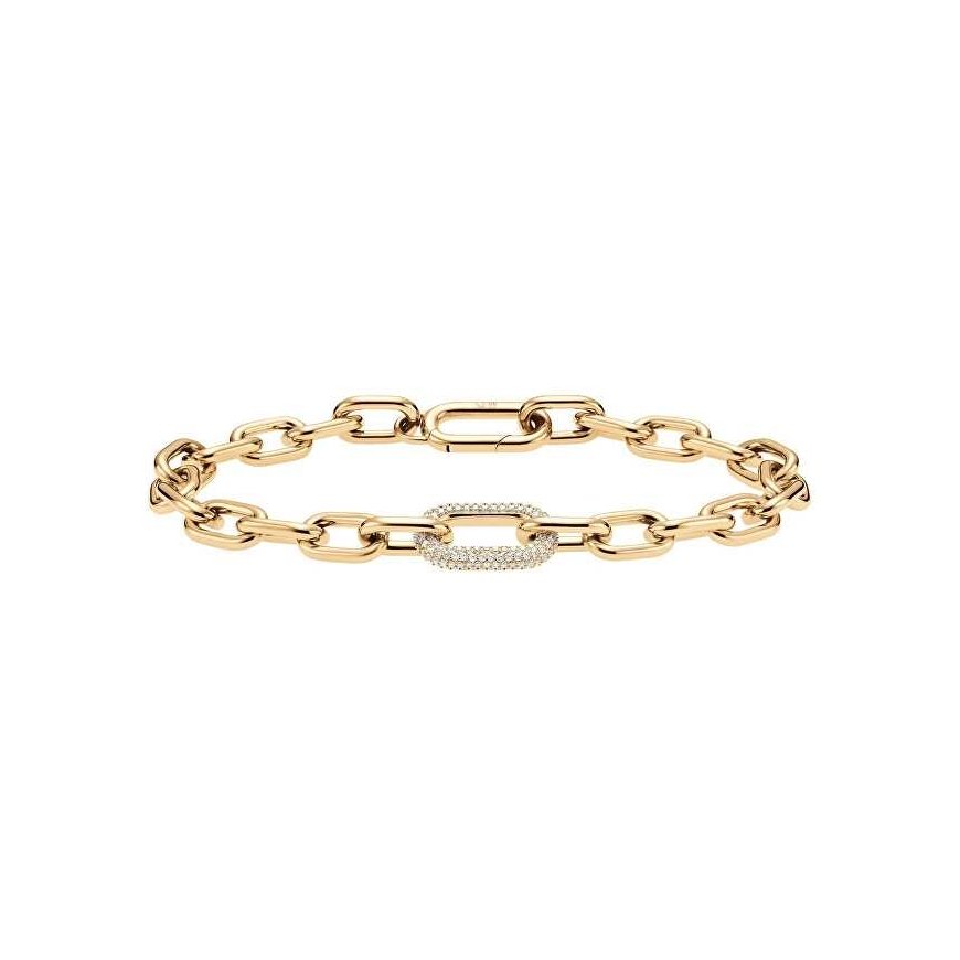 Daniel Wellington Luxury gold-plated bracelet with crystals Crystal Link DW00400572