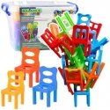 Lean Toys Falling Balance Chairs Skill Game 48 Pieces Colorful Lean Toys Falling Balance Chairs Skill Game 48 Pieces Colorful