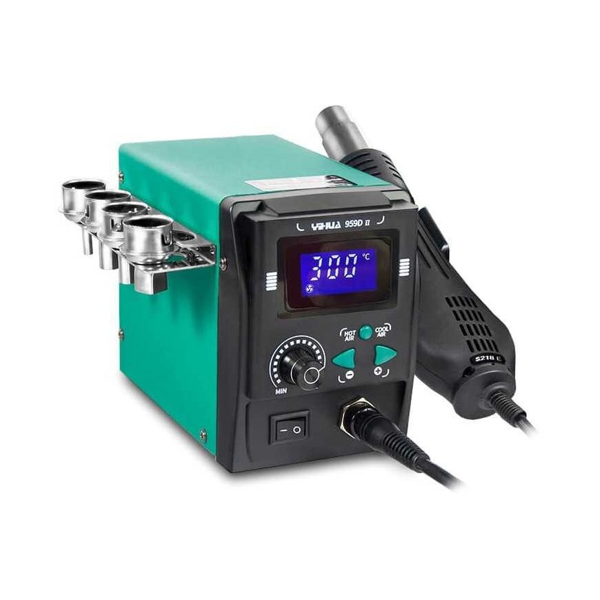 Soldering station Hotair Yihua 959D-II with fan at the back - 700W – 2