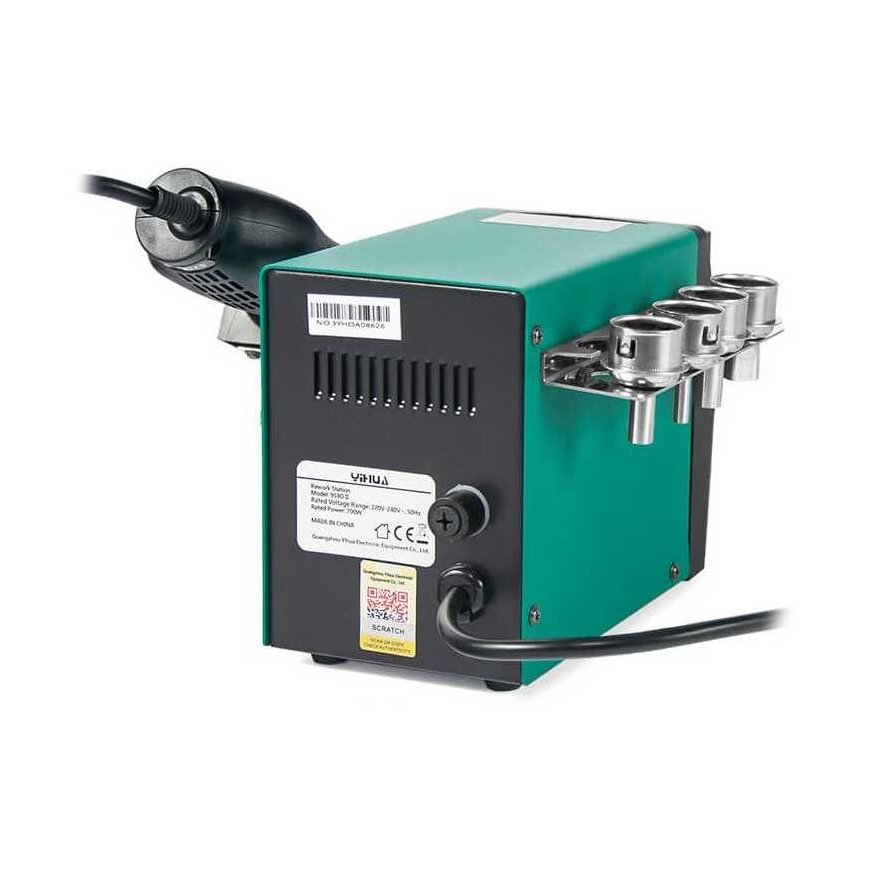 Soldering station Hotair Yihua 959D-II with fan at the back - 700W – 3