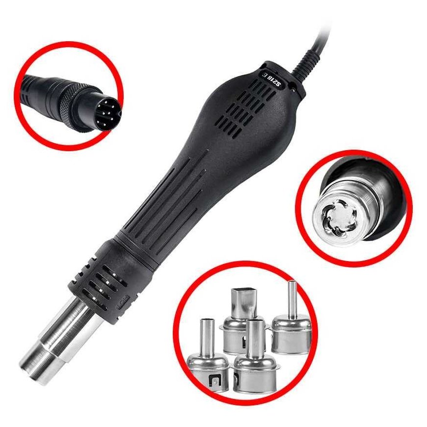 Soldering station Hotair Yihua 959D-II with fan at the back - 700W – 5