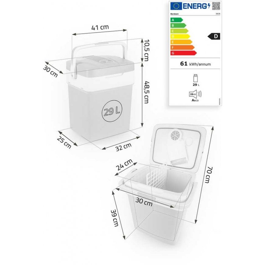 Tourist refrigerator Berdsen Icemax 29 liters ECO mode - blue – 3