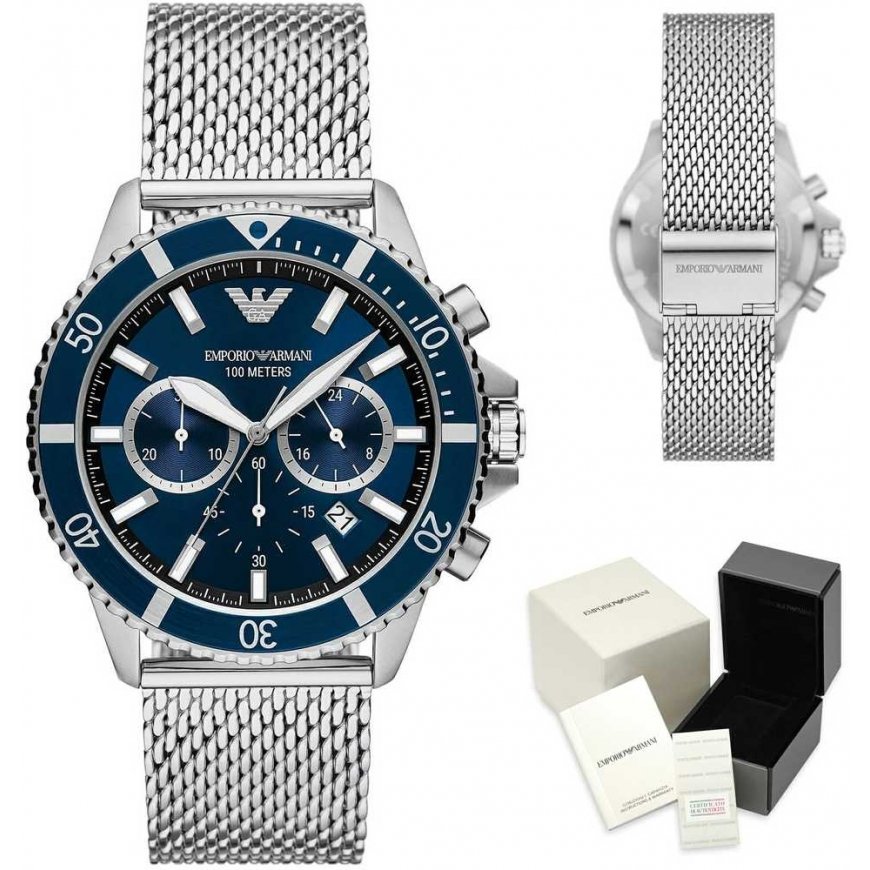 Men's watch EMPORIO ARMANI AR11587 DIVER (zi113a) + BOX – 5