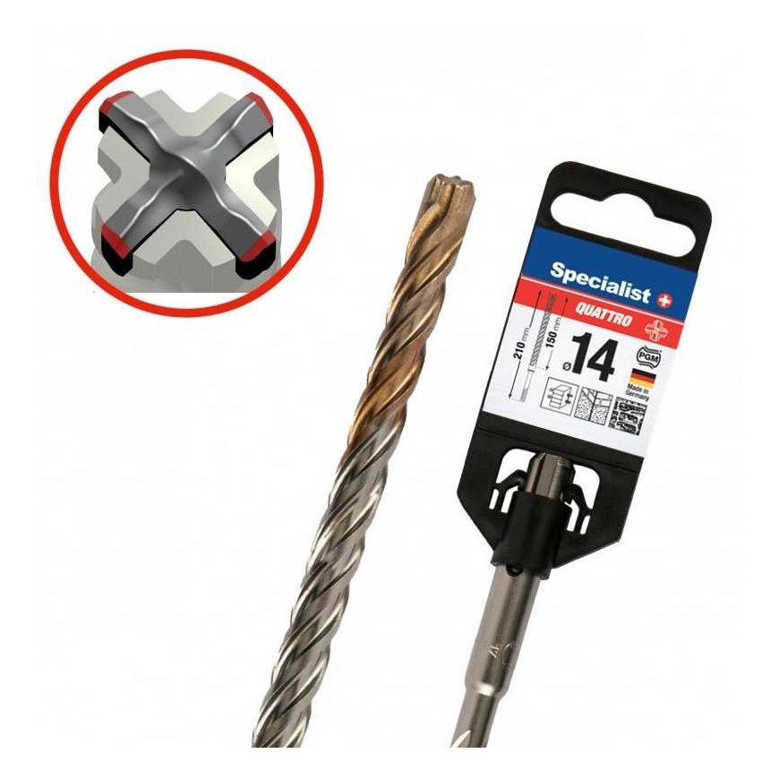 SPECIALIST+ square drill bit QUATTRO, 14/150x210 mm – 2
