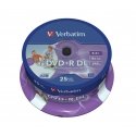 Verbatim 43667 kompaktdisks DVD 8,5 GB DVD+R DL 25 pcs Verbatim 43667 kompaktdisks DVD 8,5 GB DVD+R DL 25 pcs