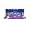 Verbatim 43667 kompaktdisks DVD 8,5 GB DVD+R DL 25 pcs Verbatim 43667 kompaktdisks DVD 8,5 GB DVD+R DL 25 pcs