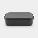 Brabantia Make & Take Lounasrasia 1,1 L Muovi Harmaa 1 kpl Brabantia Make & Take Lounasrasia 1,1 L Muovi Harmaa 1 kpl