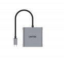 UNITEK V1404B vaizdo kabelio adapteris 0,15 m C tipo USB 2 x HDMI Pilka UNITEK V1404B vaizdo kabelio adapteris 0,15 m C tipo USB 2 x HDMI Pilka