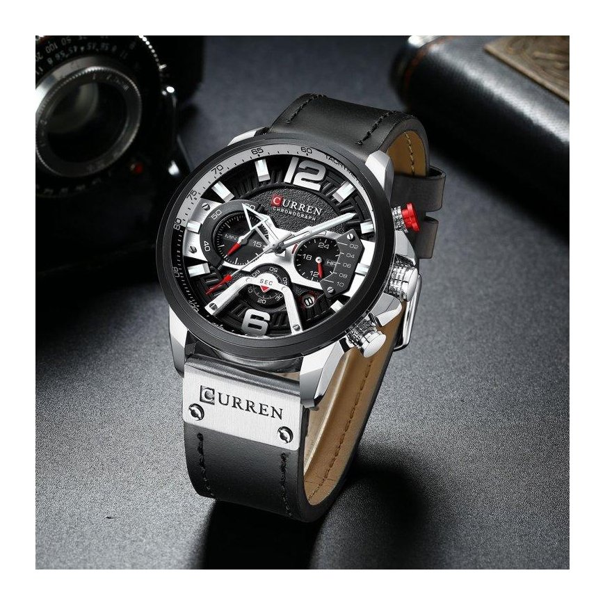 CURREN MEN'S WATCH 8329 (zc027a) – CHRONOGRAPH + BOX – 3