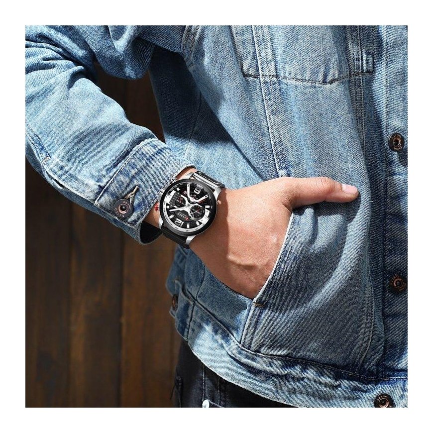 CURREN MEN'S WATCH 8329 (zc027a) – CHRONOGRAPH + BOX – 4