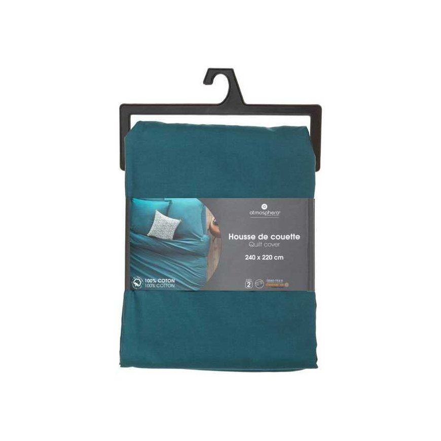 Atmosphera Duvet cover, 240 x 220 cm, cotton, dark blue